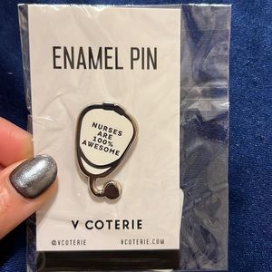 Nurses are 100% awesome Figs Pin